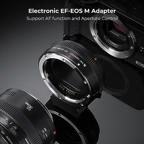 K&F Concept EF to EOS M Adapter, Auto Focus Lens Mount Adapter
