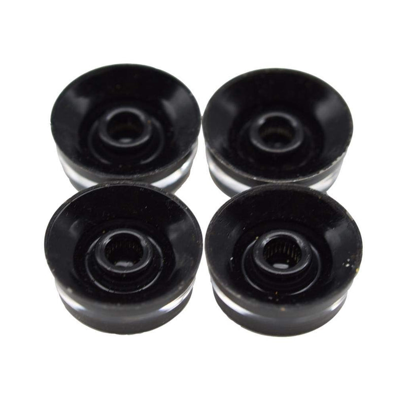 Dopro 4pcs USA(Imperial) LP Guitar Speed Dial Knobs 24 Fine Splines Control Knobs for USA Les Paul/CTS Pots Black Pack of 4 Black-1