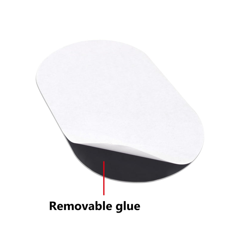 [AUSTRALIA] - Rockhouse 4Pcs Bass Drum Double Pedal Patch, Self-Adhesive Drumhead Protector Stickers Mute Pad for Kick Drum Percussion Accessories (Black+Wihte) 