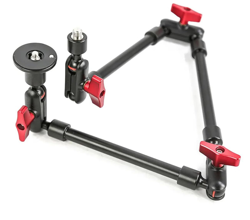 REFLEX CAMERA Adjustable Magic Arm - 80cm - with Universal Phone Holder – Flexible Aluminum Alloy Camera Mount Clamp for Tripod, Overhead Rig, Vlogging, Live Streaming, Photography, Video Recording