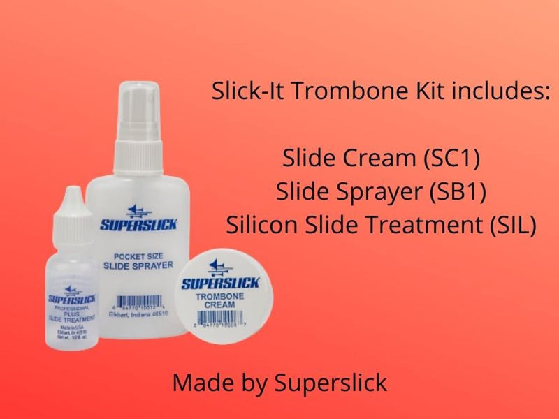 Advanced Trombone Care Kit | Smooth Slide Action | Pocket Sized Sprayer | Durable Vinyl Mouthpiece Pouch | Proudly Made in the USA