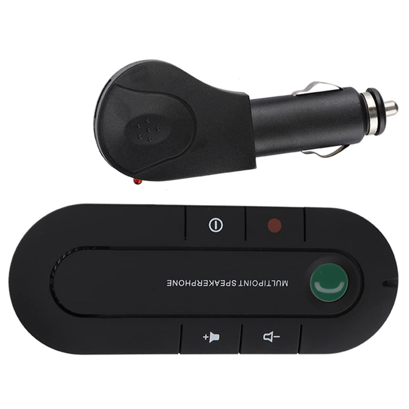 Car Handsfree Speaker Kit withSun Visor and Car Charger, Supports Handsfree Call Music