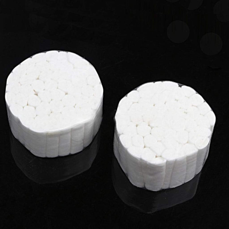 TingHaoO 50 White Tooth Cotton Rolls Highly Absorbent Non-Sterile Dentists