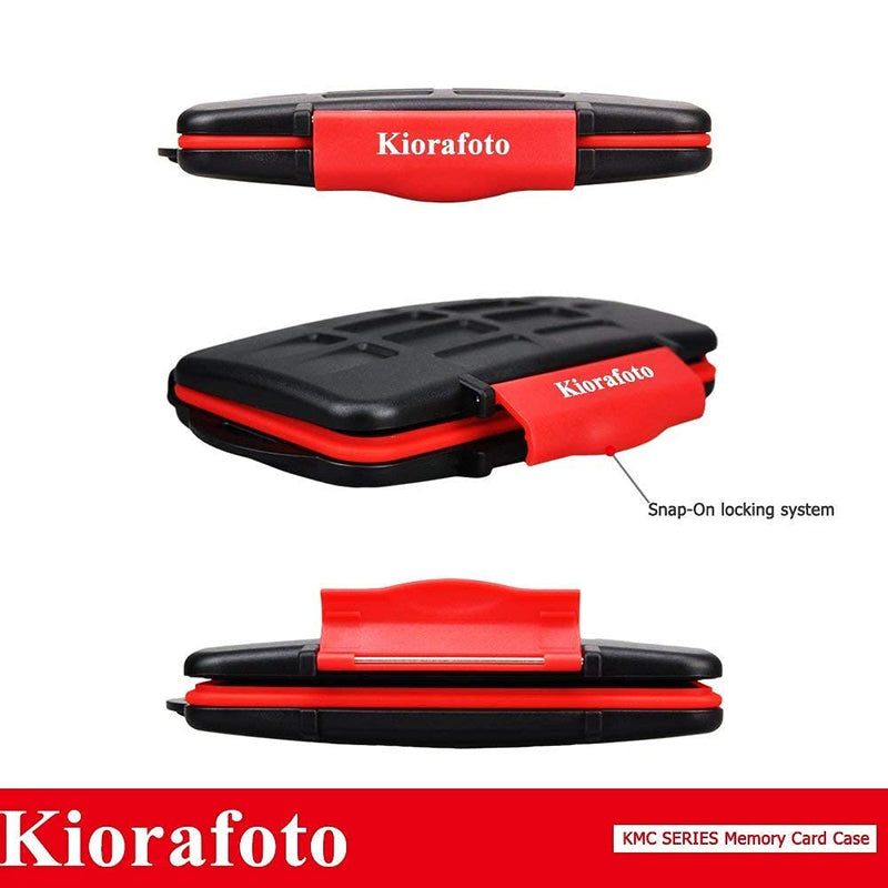 36 Slots Memory Card Case + 120 Count Card Labels: Water-Resistant Camera Memory Card Holder with Memory Card Labels for SD SDHC SDXC CF MSD Memory Card