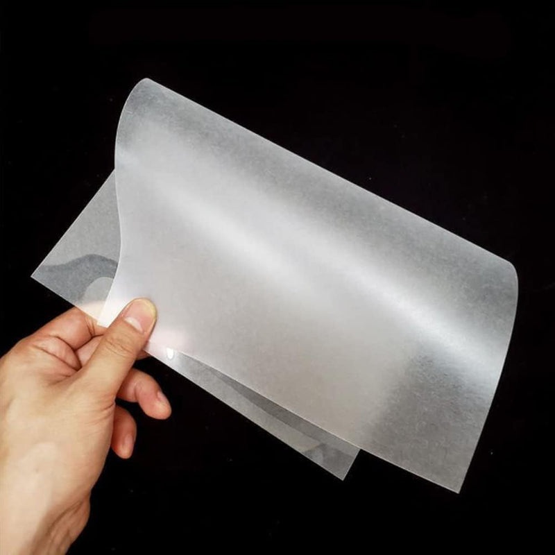 Shrink Films, Transparent, A4 Shrink Film Sheets, Matt, 10 Pieces Shrink Films, Shrink Plastic, Shrinking Plastic Films for Crafts, for DIY, Badges, Jewellery Pendants, 20 x 29 cm White-10Pcs