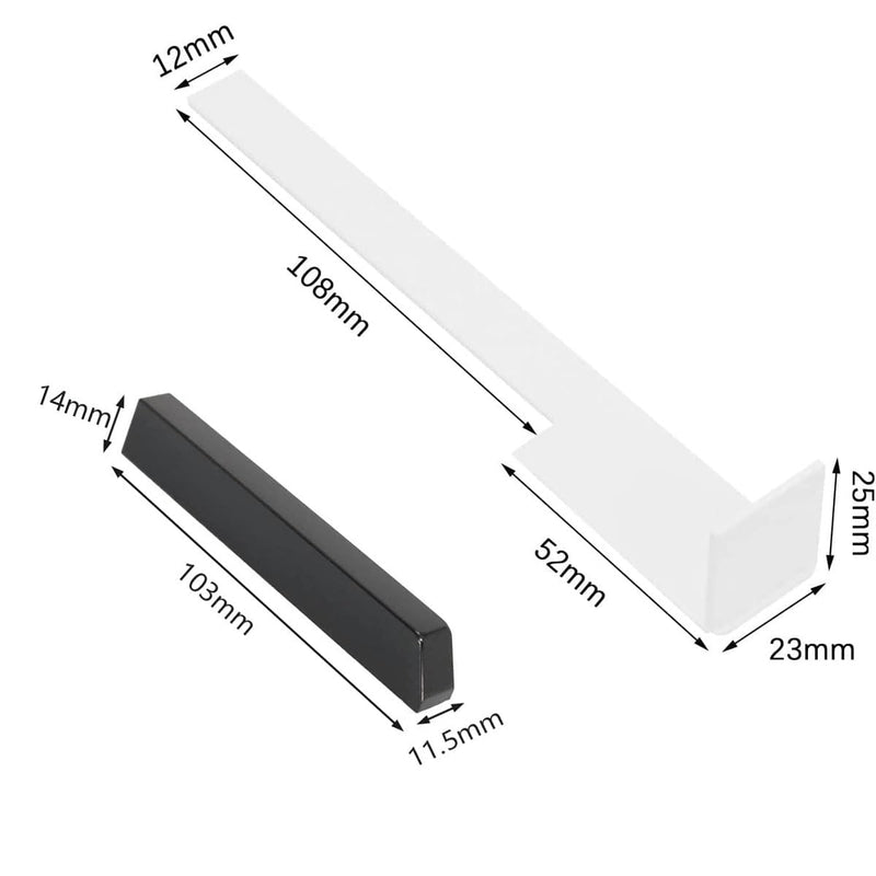 [AUSTRALIA] - Piano Keytops Replacement - 88 Key Complete Set, Black and White Plastic Keys Top Repair Kit 