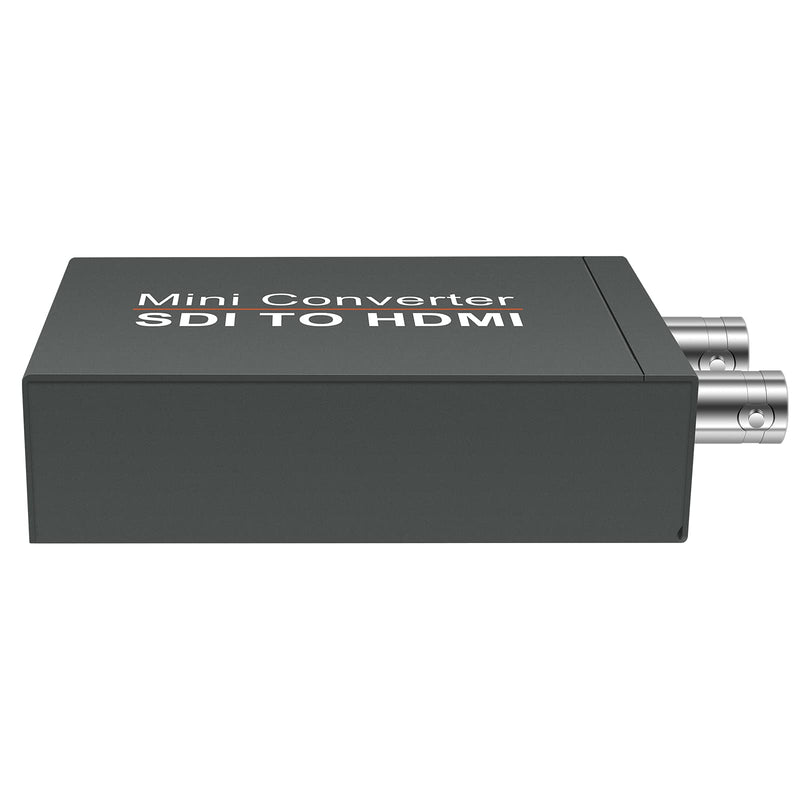 [AUSTRALIA] - SDI to HDMI Video Mini Converter with Audio Embedder,SDI to HDMI Adapter for SD-SDI, HD-SDI and 3G-SDI Signals SDI Loopout (Black) with Power Supply 