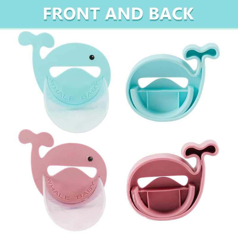 Pack of 2 Children's Tap Extenders, Faucet Extender for Children, Hand Wash, Kitchen, Bathroom (Blue + Pink) Blue and pink