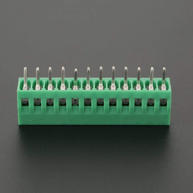 [AUSTRALIA] - Screw Terminals 10 Pieces/Set 12 Pin 2.54 mm Pitch PCB Screw Terminal Block Connector Screw Terminal Block Earth Terminal Strips for PCB Wiring etc 