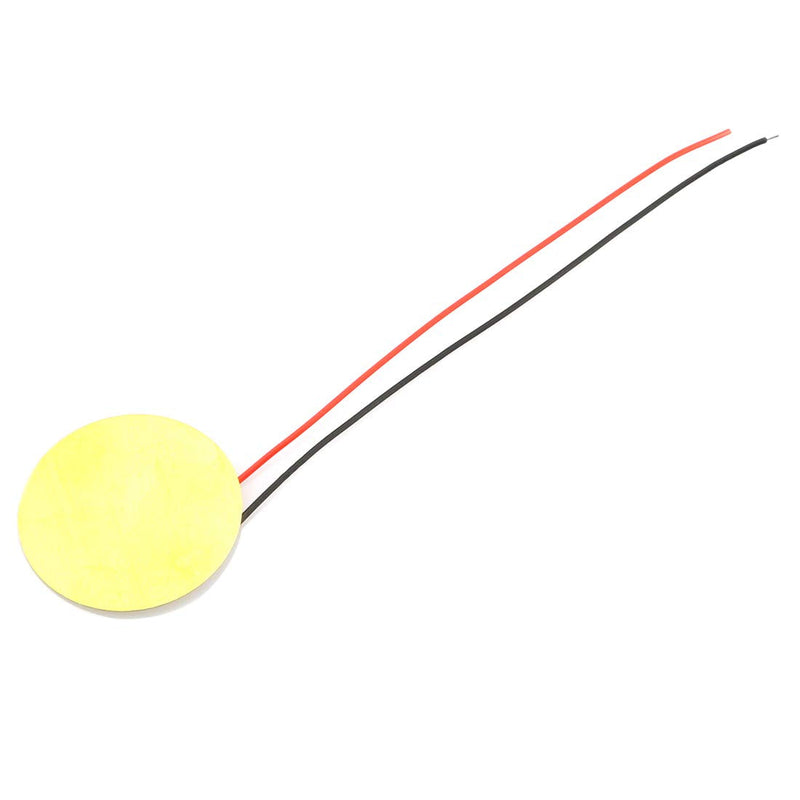 DZS Elec 15PCS 35mm Piezo Disc Transducer Contact Microphone Trigger Sound Sensor with 4 Inches Wires for Acoustic Instrument