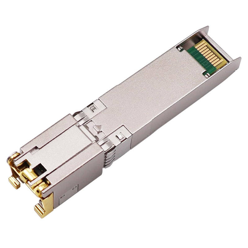 100 Meters, 10Gb SFP+ to RJ45 Modules, 1G/2.5G/5G/10GBase-T Ethernet Copper to SFP+ Transceiver for Ubiquiti UF-RJ45-10G, Plugin 10Gb SFP+ Port, Very Low Power Consumption 100m (10Gbps)