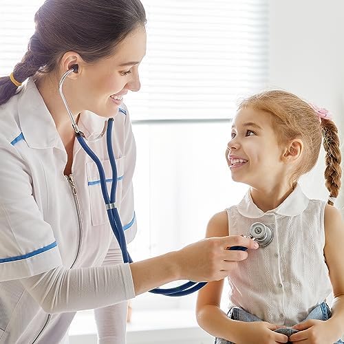 [AUSTRALIA] - SCIAN Sprague Rappaport Stethoscope for Nurses, Doctors, and Home Use, Multifunctional Cardiology Stethoscope Double Head with Adults, Children and Toddlers, Changing Bell (UK Blue) UK Blue 