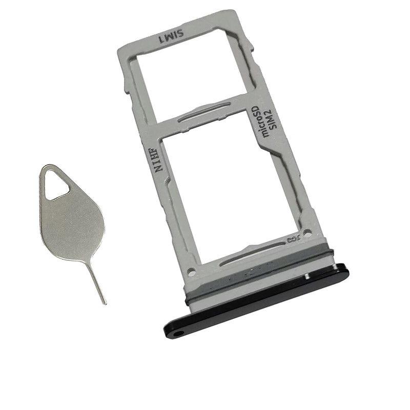 Dual Note 20 Ultra Sim Card Tray Replacement Card Holder for Samsung Galaxy Note 20 Ultra (Not for Single Version) (Black) Note 20 Ultra-Black