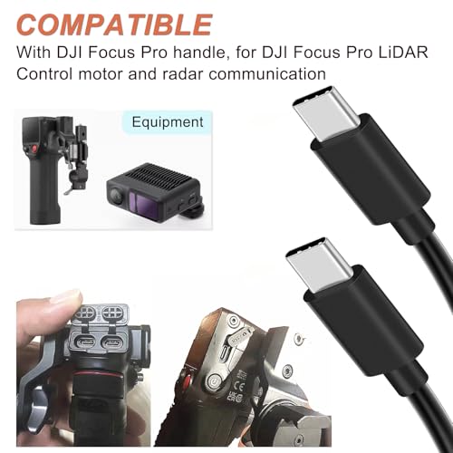 for DJI Motor Cable/Focus pro LiDAR USB-C Extension (100cm) Camera Control Multi-Function Data Cable Handle stabilize,for Ronin-rs4 rs3 rs2,Sony, Canon, Nikon, Panasonic, Fuji Camera