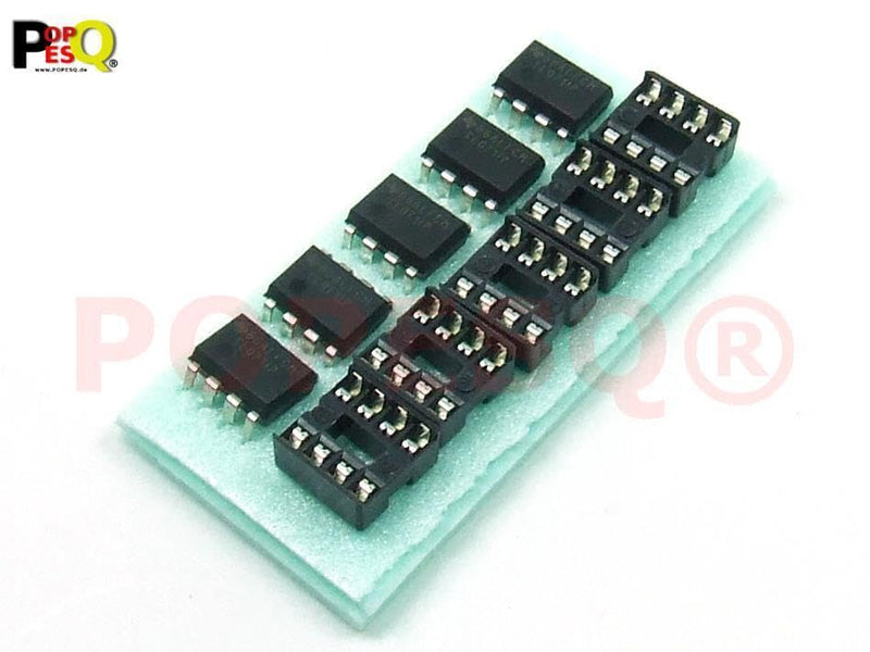 POPESQ® - 5 Pcs. x TL071 with DIP8 Socket Op Amp #A1801