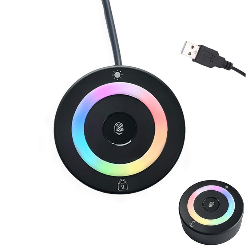 USB Fingerprint Reader Fingerprint for Windows10/11, Tap and Go with 360° Touch with 5ft Extension Cable-Windows Password Free Operation Windows Hello Automatic Driver Installation