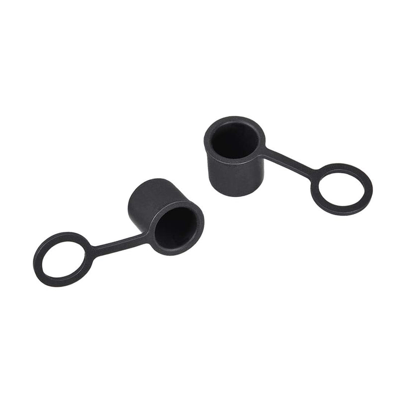 uxcell 20pcs BNC Silicone Protectors Cap Port Cover Anti Dust Black
