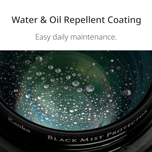Kenko Lens Protection & Soft Effect Filter Black Mist Protector φ62mm, Multi-coted, 0.25 Soft Effect, for That Perfect Cinematic Scene, Made in Japan 825631 62mm