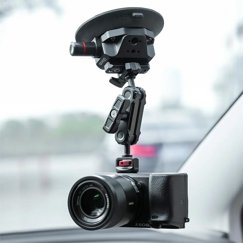 ULANZI SC-02 Strong 4.5-inch Suction Cup and Ball Head Arm Mount for Action/Digital Cameras up to 3KG