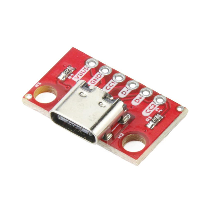 PENGLIN 5pcs USB Type C Breakout Board Serial Breakout Socket 6P 2.54 mm PCB Converter Board 5 x USB C