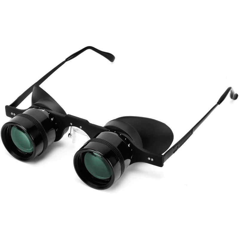 Professional Hands-Free Binocular Glasses for Fishing, Bird Watching, Sports, Concerts, Theater, Opera, TV, Sight Seeing, Hands-Free Opera Glasses for Adults (Green Film Optics)-Upgraded