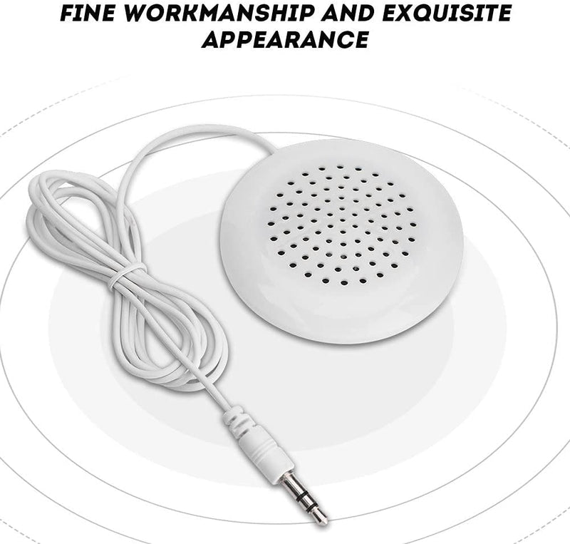 KUJOBUY Pillow Speaker 3.5mm Mini Pillow Speaker Under Pillow Speaker for iPod MP3 Phone Portable CD Podcast Radio Talk Sleep or Hypnosis Speaker