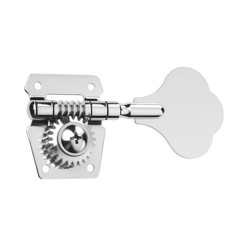 [AUSTRALIA] - 2L2R Vintage Open Gear Bass Tuners Machine Head Tuning Keys Pegs Set Left&Right Hand for Jazz Precision P Bass Replacement, Chrome 2 Left 2 Right 