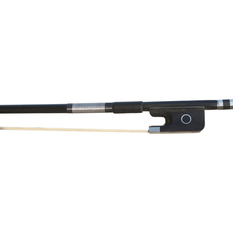 Carbon Fiber Cello Bow 4/4 Full Size Ebony Frog Natural Horsehair for Teacher Student Professional Carbon Bow 04-Carbon Fiber
