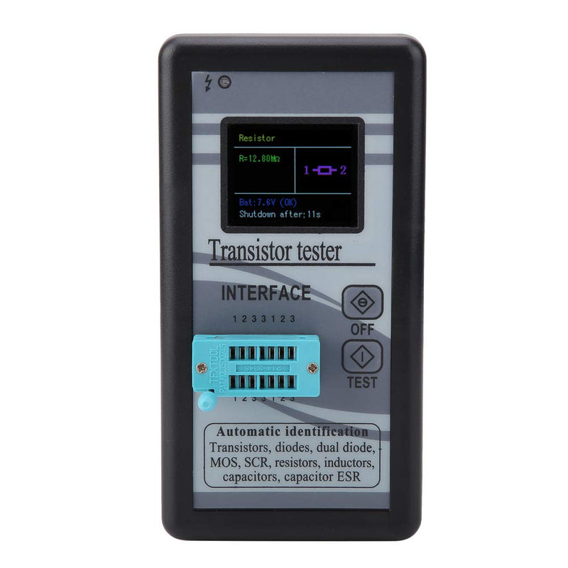 M328 Transistor Tester, NPN/PNP Transistor, Transistor Tester Multifunctional Transistor Diode Resistance Inductance, 0.5Ω - 50MΩ, LCD Transistor Tester Digital Transistor Tester