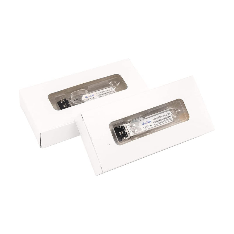1.25G SFP 1000Base-SX 850nm Industrial MMF Multimode up to 550m Duplex LC DDM for Outdoor Use (2Pack) 2