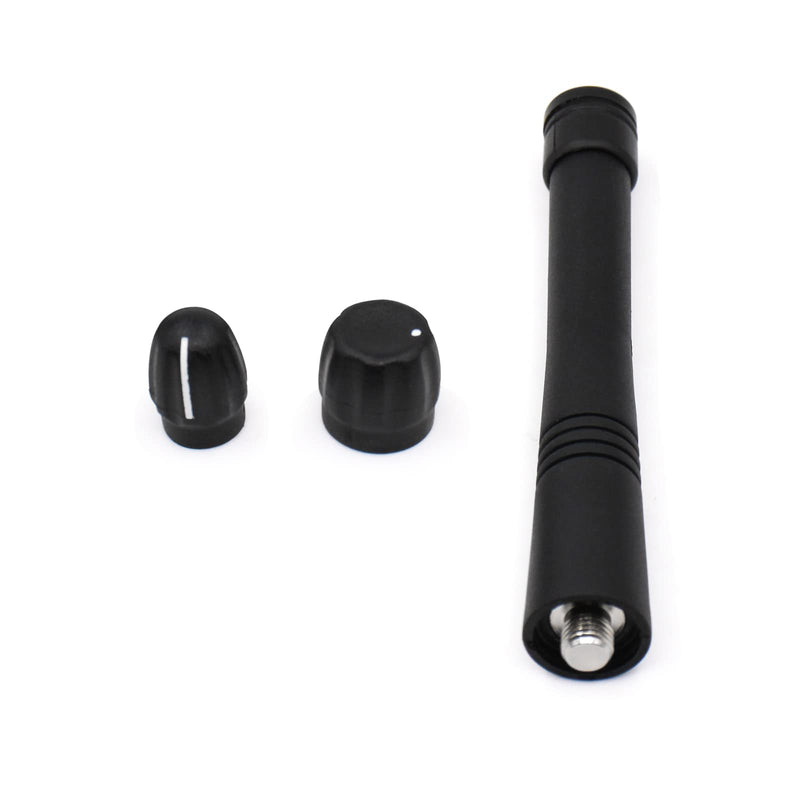 3Set VHF Stubby Antenna & Volume Knob + Channel Knob Cap for Motorola Radios CP200 CP200d CP150 CP040 PR400 HT750 HT1250 HT1550 PR860 EX500 EX600 Walkie Talkie Replacement Accessories