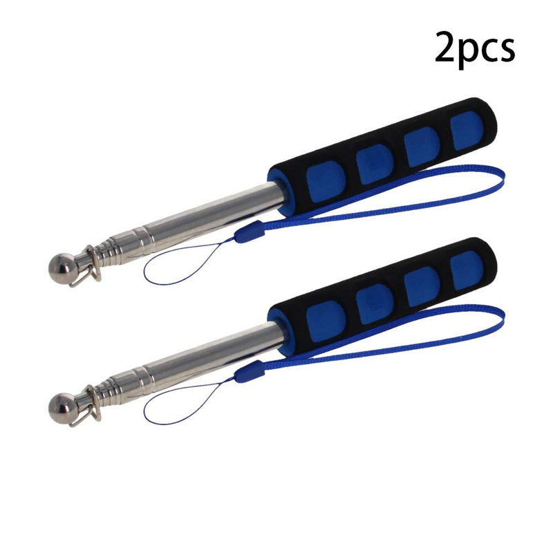 Othmro 2pcs Telescopic Teachers Pointer,Teachers Pointer Stick, Extendable Hand Pointer Retractable Classroom Whiteboard Pointer Extendable for Teachers, Guides, Coach Extend to 39.4"