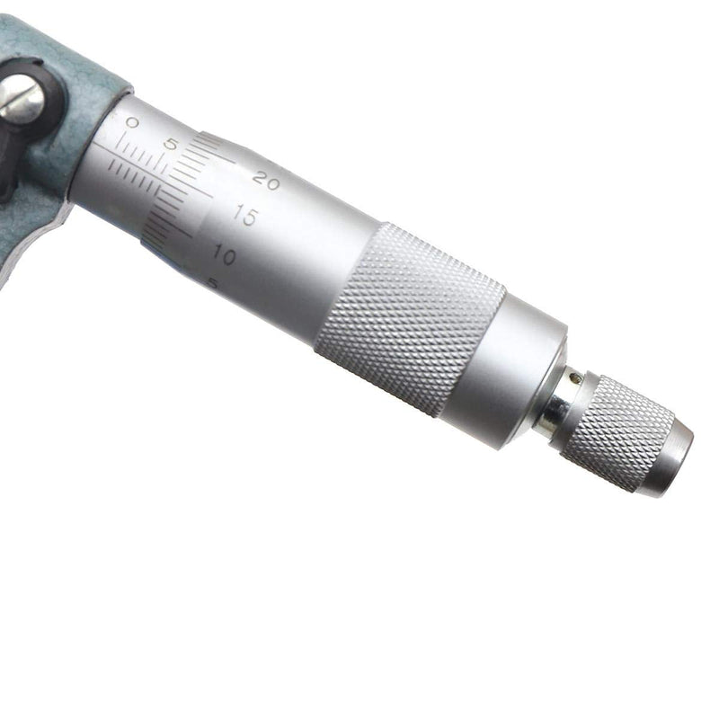 External Micrometer Metric 0-25mm High Precision with Carbide Tipped Anvils Metalworking Engineering and Mechanic Car Repair Precise Measuring Tool TOPWAY 401301 Grade A