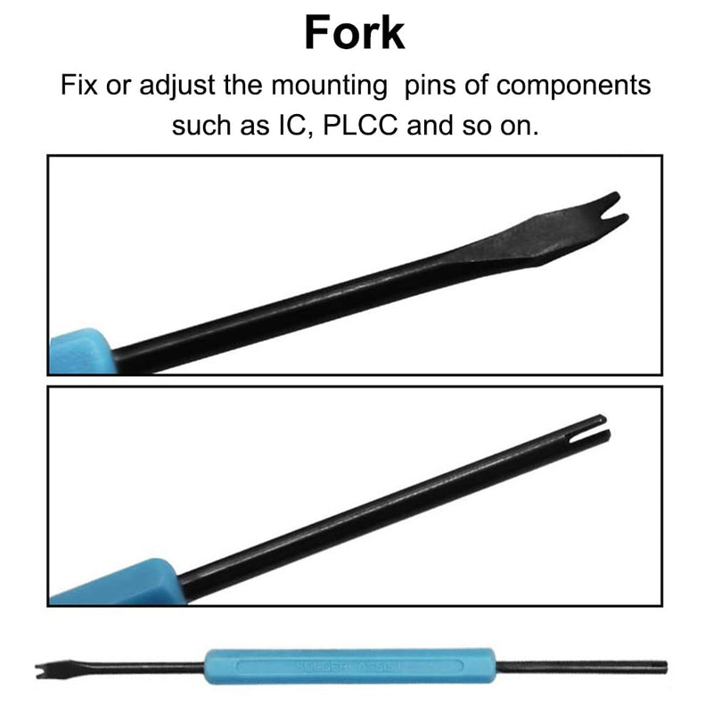 Soldering Tool Set for Soldering Work, Soldering Aid Set, Double-Sided Solder Assist Tools, Soldering Accessories, Pack of 6
