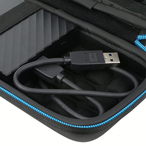 Baval Hard Case Bag for Western Digital WD 1TB 2TB 3TB 4TB My Passport Elements Portable External Hard Drive Hard USB 3.0