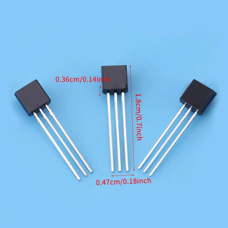 BC Transistors, 200 Pieces TO-92 Silicon NPN PNP Power Transistor Assortment Kit Set (Bc327 Bc337 Bc517 Bc547 Bc548 Bc549 Bc550 Bc556 Bc557 Bc558) with Plastic Storage Box
