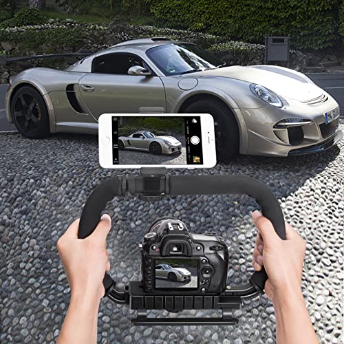 3-Shoe DSLR/Action Camera/Camcorder/Phone Stabilizer Expansion Cage Mount