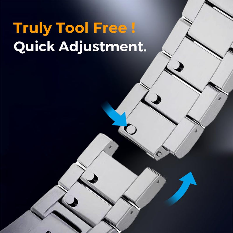 No Tool Needed 26mm Titanium Metal WatchBand for Tactix 8 51mm/Instinct 3 50mm/Fenix 8 51mm/7X Pro/6X Pro, 22mm Metal Quick Fit Compatible for Tactix 8 47mm/Fenix 8 47mm/7/6 Pro/Forerunner 965 black