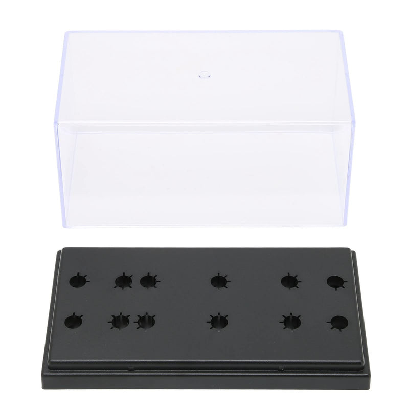 Phonograph Headshell Storage Display Box, Acouto Nobso D Headshell Cartridge Keeper Phono Shell Case Turntable Holder Player Headshell Keeper Home Music Acrylic Phonograph Shell Case Phono Case