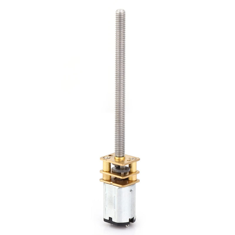 [AUSTRALIA] - ViaGasaFamido N20 Gear Motor Mini Metal Gear Motor Speed Reducer for Lead Ball Screws DC with 55 mm Long M4 Threaded Spindle (200 Rpm), Gear Motor 