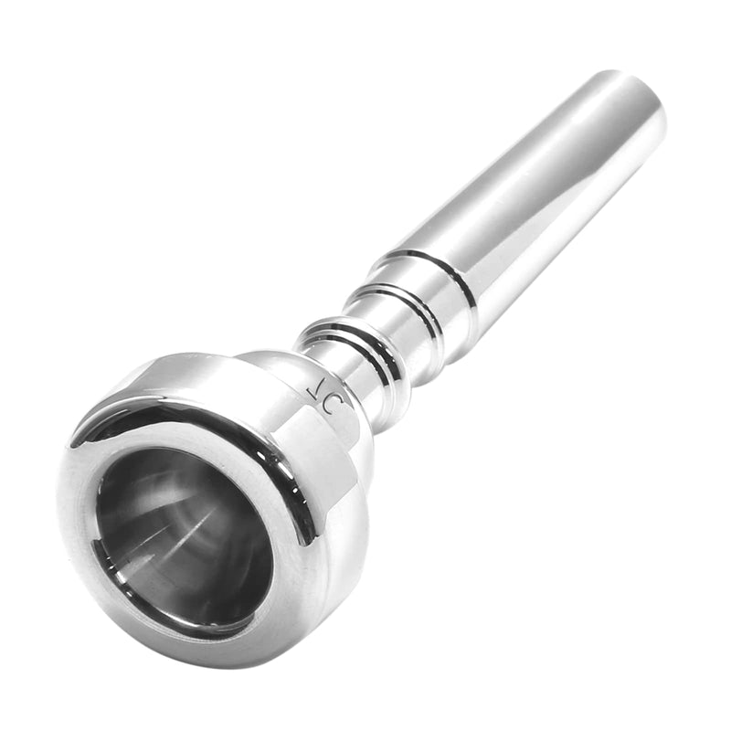 Trumpet Mouthpiece, Silver Plated 7C Trumpet Mouthpiece Brass Mouthpiece Replacement Trumpet Accessories Instruments Mouthpiece for Beginners, Professional Players