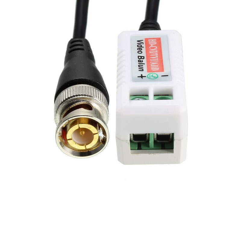 uxcell Video Balun Transceiver CCTV Camera Passive BNC Connector CAT5 UTP 1 Channel Passive 1 Pair