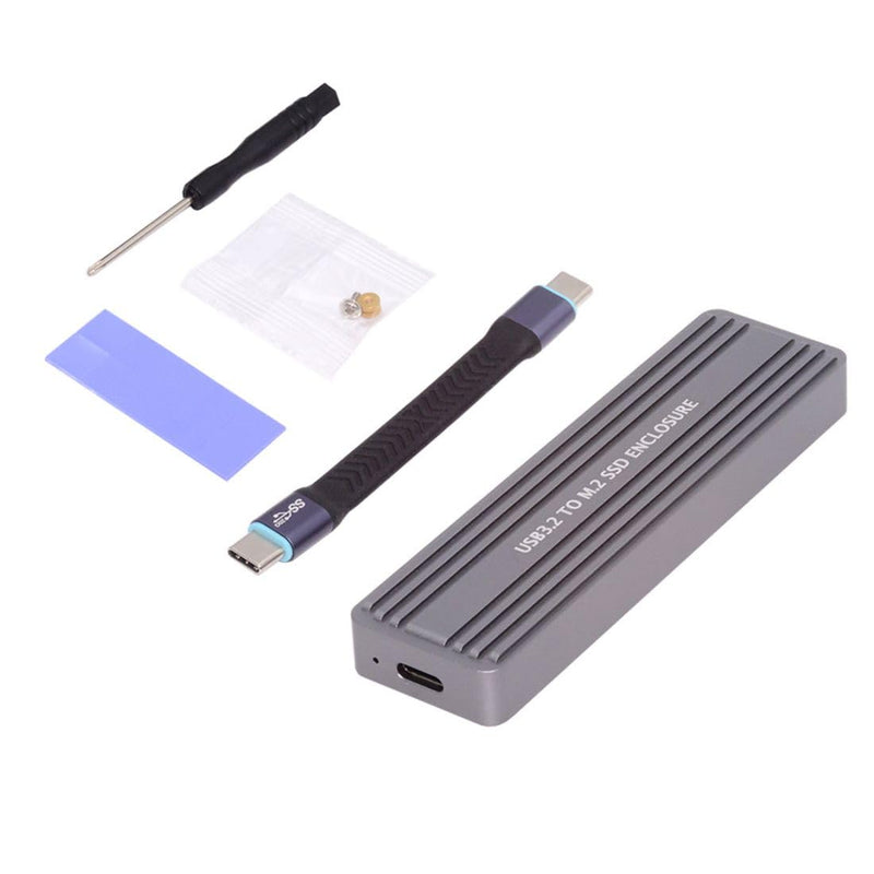 chenyang USB 3.2 to M.2 NVME/SATA SSD Enclosure Reader,USB 3.2 Gen 2x2 20Gbps 2230/2242/2280mm Enclosure Adapter with RTL9220 chipset