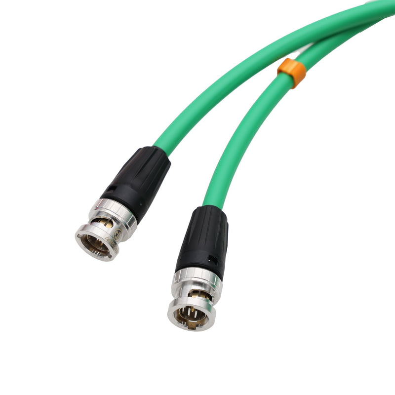 [AUSTRALIA] - Full-Size BNC 12G 4K SDI Video Coaxial Cable for Rolan Recorder SDI Converter Canare LV-61S 75 ohm Flexible Shielded 1m Green 1 m 