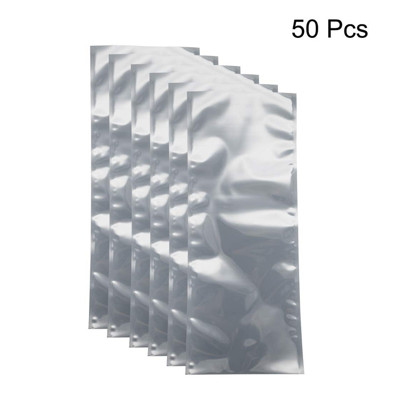 uxcell Antistatic Shield Shielding Bag, Flat Open Top Anti Static Bag for Electronic Devices, 6x16 inch(160x400mm), 50 PCS
