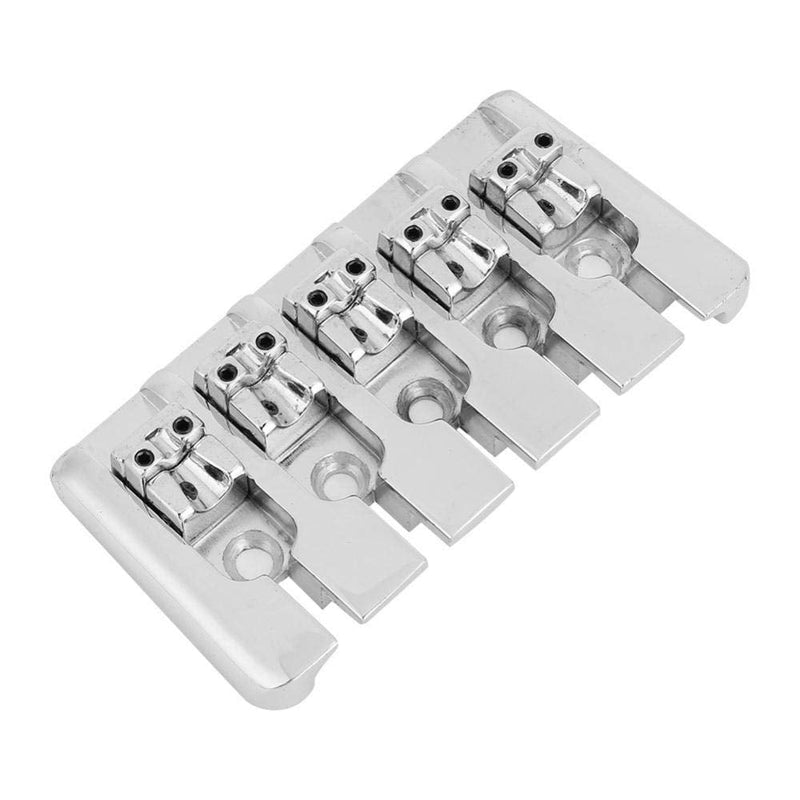 Bass Saddle, High-Quality Replacement for 5-String Electric Bass Guitar Bridge, 5 String Electric Bass Guitar Bridge, Durable Guitar Accessories for Electric Bass Players