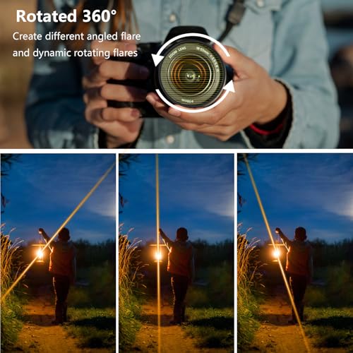 72mm Variable Gold Streak Filter, Special Effects Lens Filter 72mm