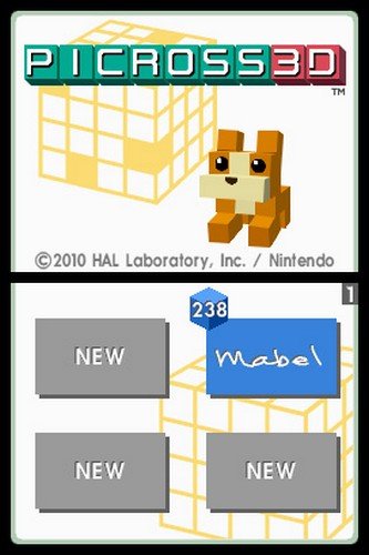 Picross 3D NDS - Nintendo DS - Nintendo DS