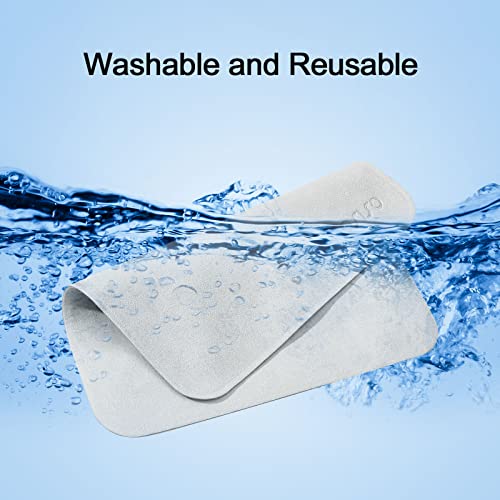 MOSISO Polishing Cloth, 2PCS Electronic Screen Cleaning Cloths, Grey