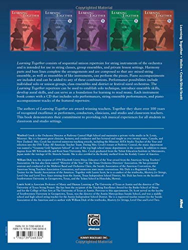 Learning Together: Sequential Repertoire for Solo Strings or String Ensemble (Violin), Book & Online Audio